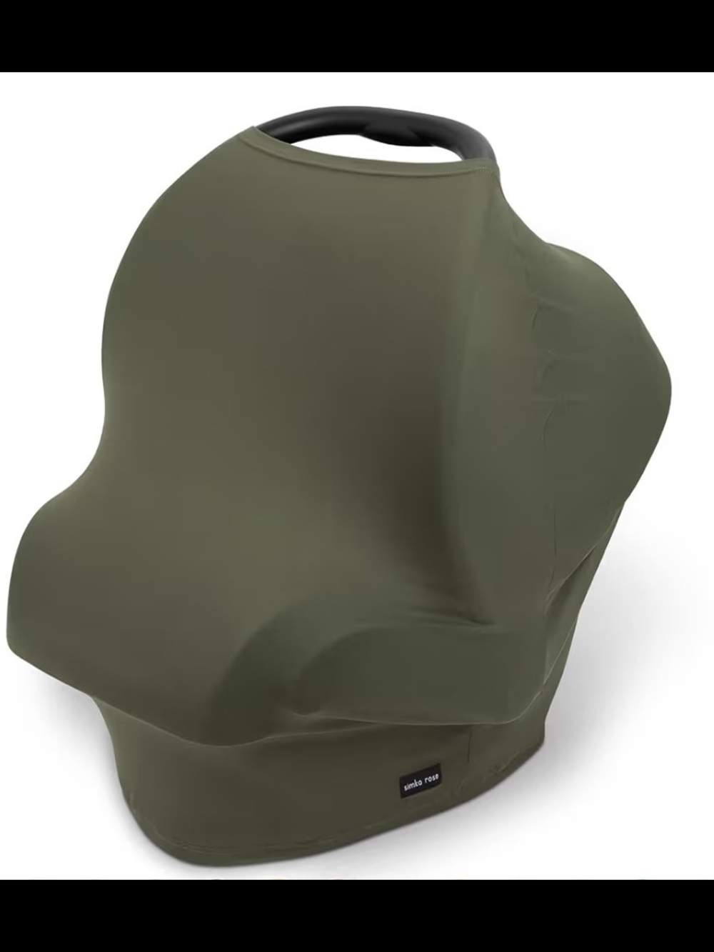 Breathable Multi-use Car Seat And Nursing Cover High Chair Cover, Olive Green